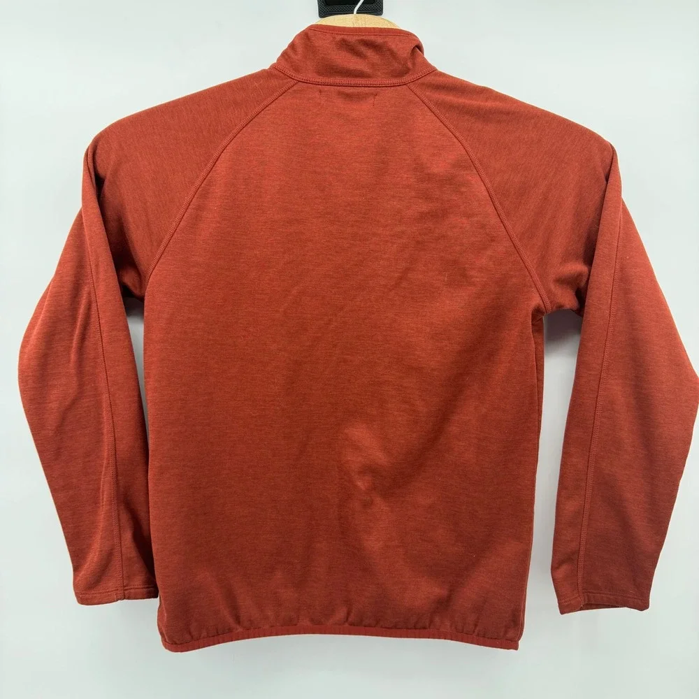 The North Face Mens Medium Rust Red  Fleece Full Zip Jacket‎ Long Sleeve